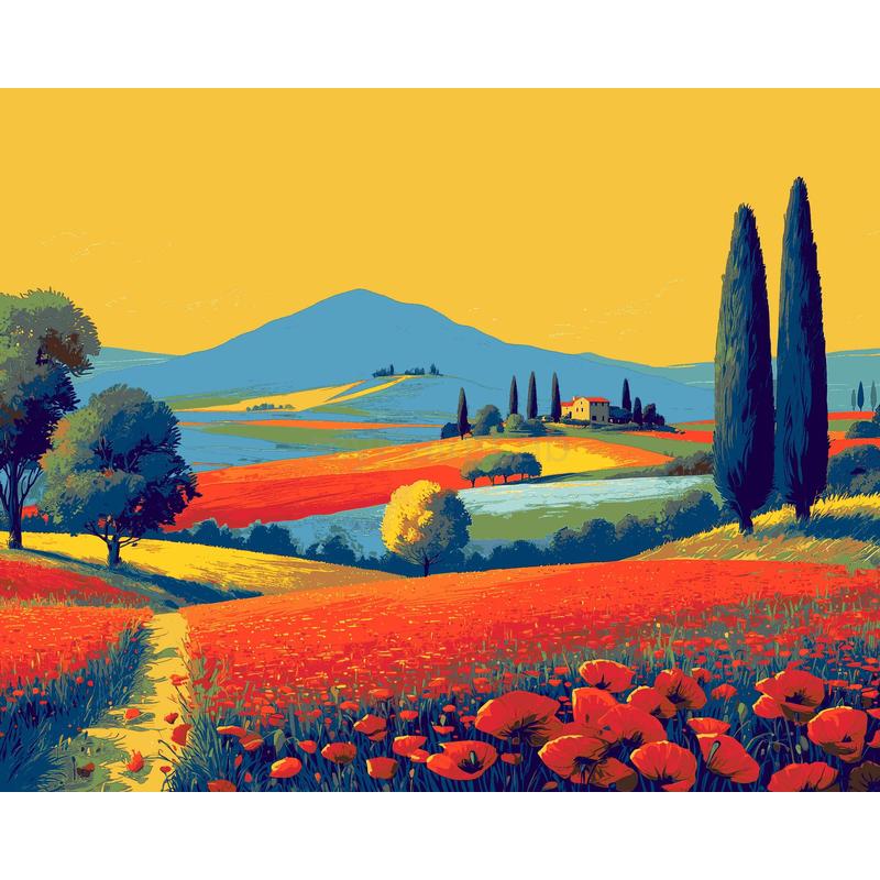 Painting by Numbers Art Flowers Landscape