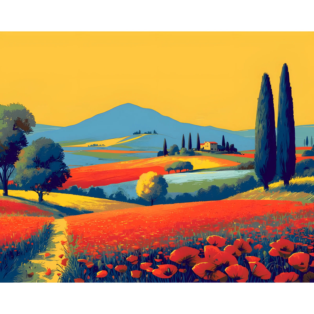 Painting by Numbers Art Flowers Landscape