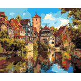 Painting by Numbers Schwaebisch Hall Half-Timbered Old Town