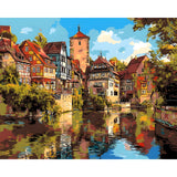 Painting by Numbers Schwaebisch Hall Half-Timbered Old Town