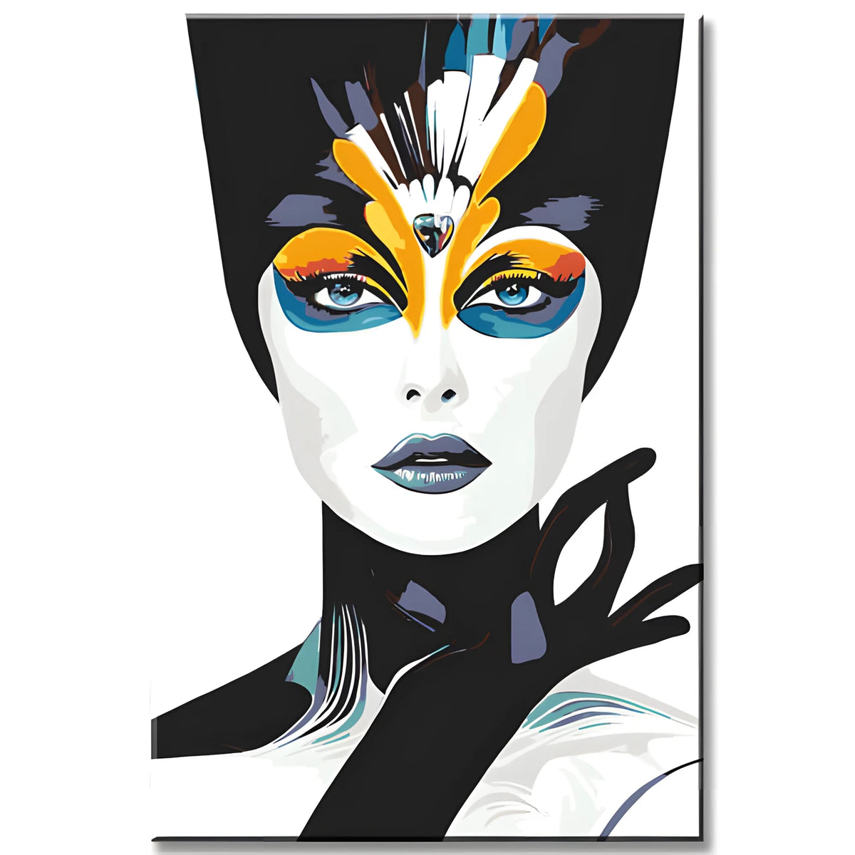 Painting by Numbers Modern Art Woman Colorful Face