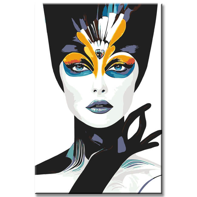 Painting by Numbers Modern Art Woman Colorful Face