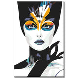 Painting by Numbers Modern Art Woman Colorful Face