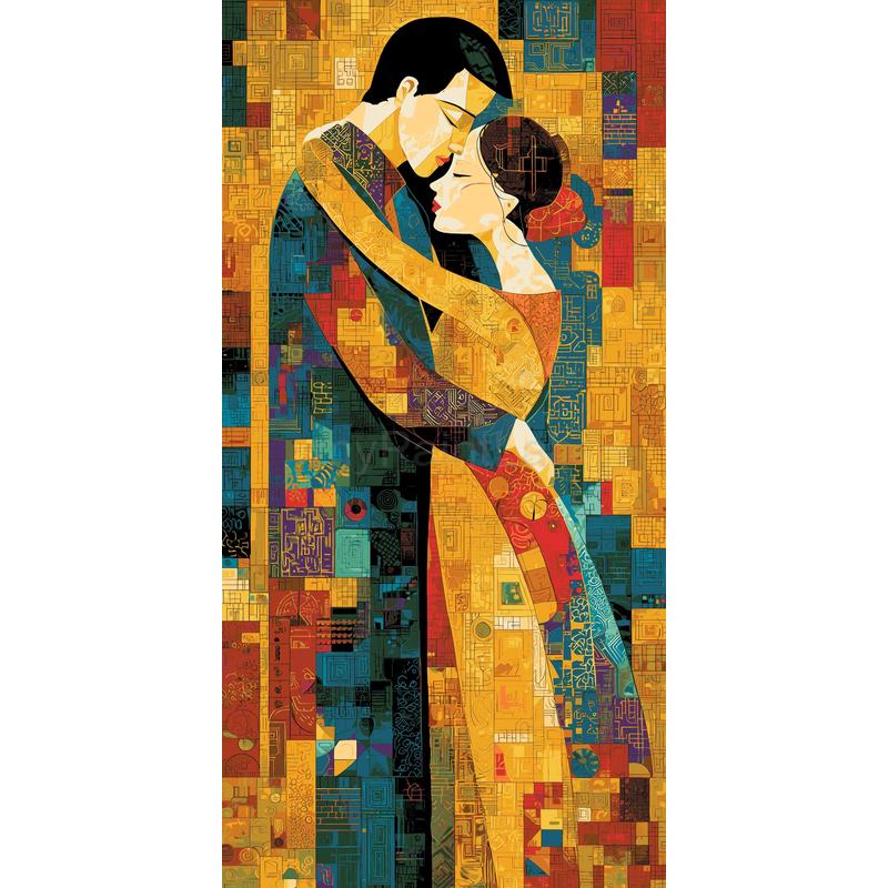 Painting by Numbers Modern Art Love Act