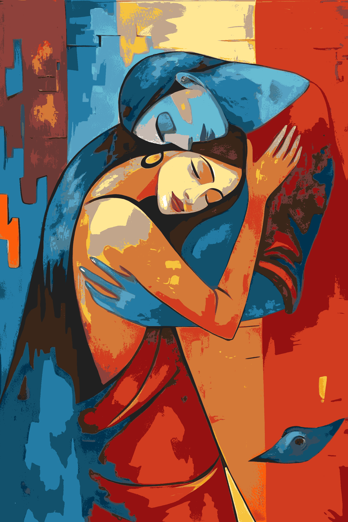 Painting by Numbers Modern Art Love Act