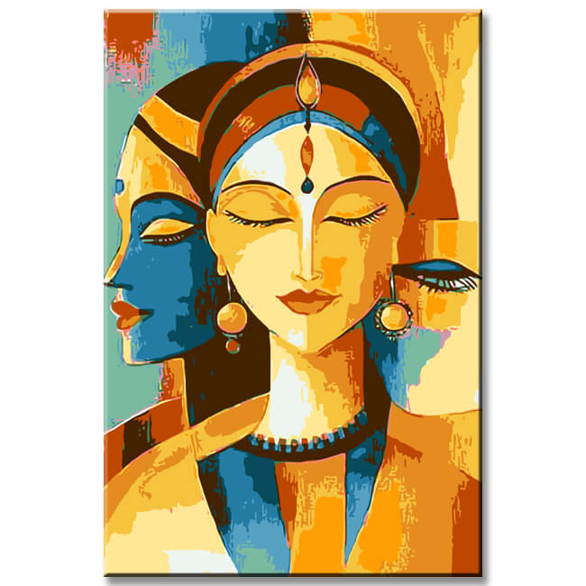 Painting by Numbers Modern Art Africa Faces