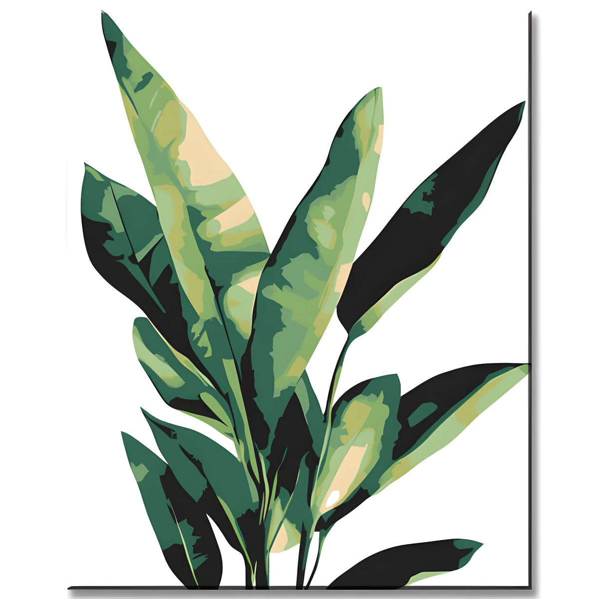 Paint by Numbers Green Plant