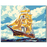 Painting by Numbers Sailing Ship in The Storm