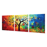 Painting by Numbers Tree with Lanterns Triptych