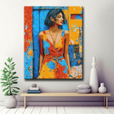 Painting by Numbers Adult Woman in Red Dress