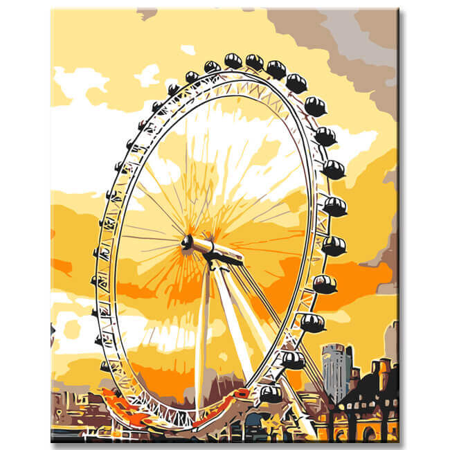 Painting by Numbers London Ferris Wheel