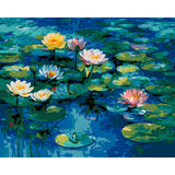 Painting by Numbers for Adults Water Lilies Abstract