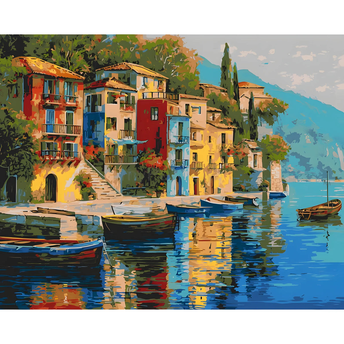 Painting by Numbers Lago Maggiore italy