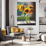 Painting by Numbers for Adults Vase with Sunflowers