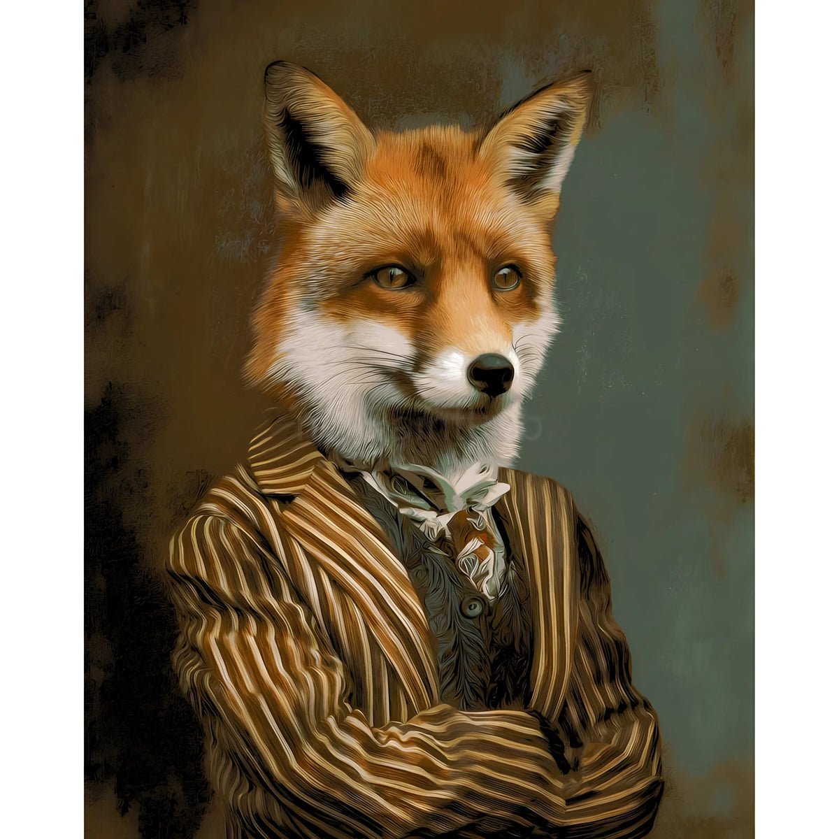 Painting by Numbers Funny Animals Fox with Jacket