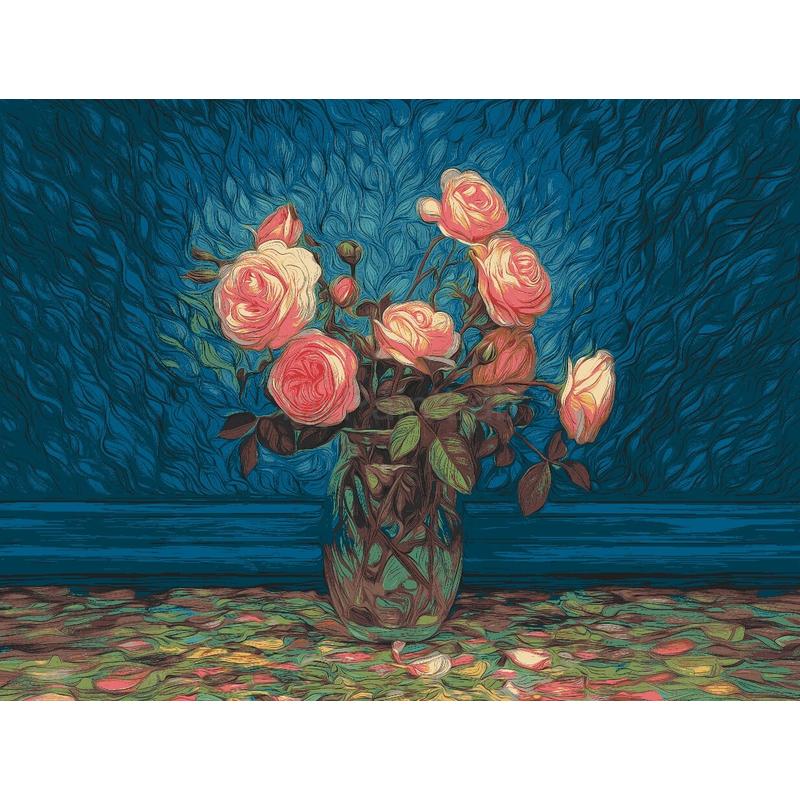 Painting by Numbers Pictures of Pink Peonies Bouquet