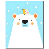 Painting by Numbers for Adults Animals Cartoon Polar Bear
