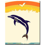 Painting by Numbers Whale Rainbow