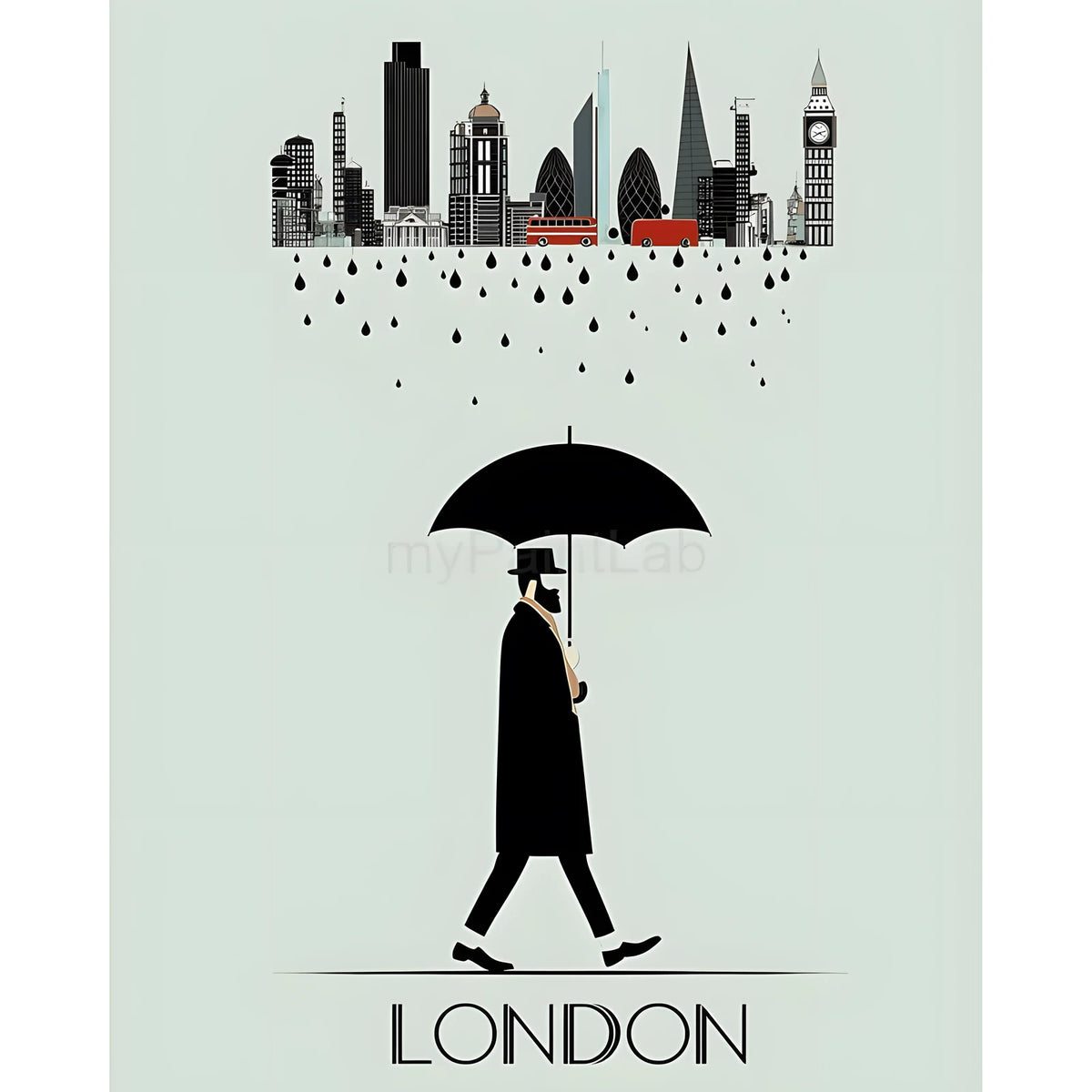 Paint by Numbers London City Sign