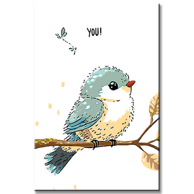 Painting by Numbers Bird Waiting for You