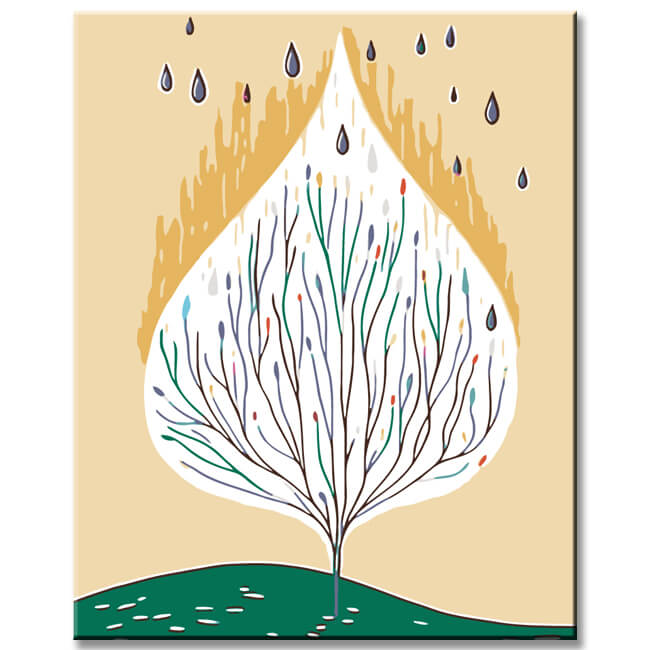 Painting by Numbers Water Drops