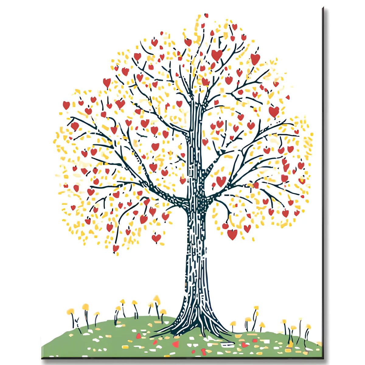 Paint by Numbers Tree in Spring