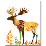 Painting by Numbers for Adults Animals Moose Autumn
