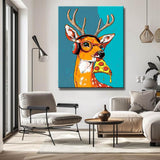 Painting by Numbers Moose with Pizza