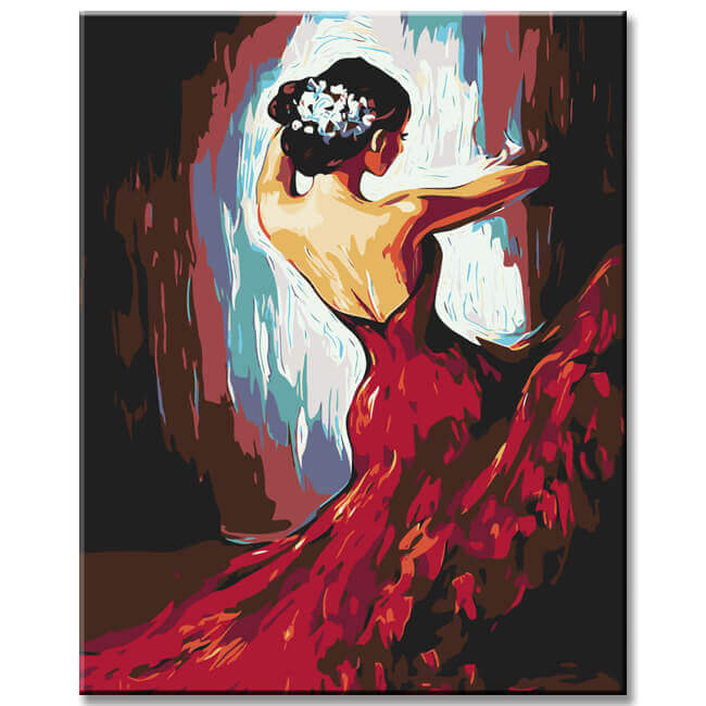 Paint by Numbers Flamenco Dancer