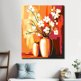 Painting by Numbers Flowering Branches in Vases
