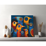 Painting by Numbers Birds Abstract