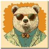 Paint by Numbers Cash with Sunglasses