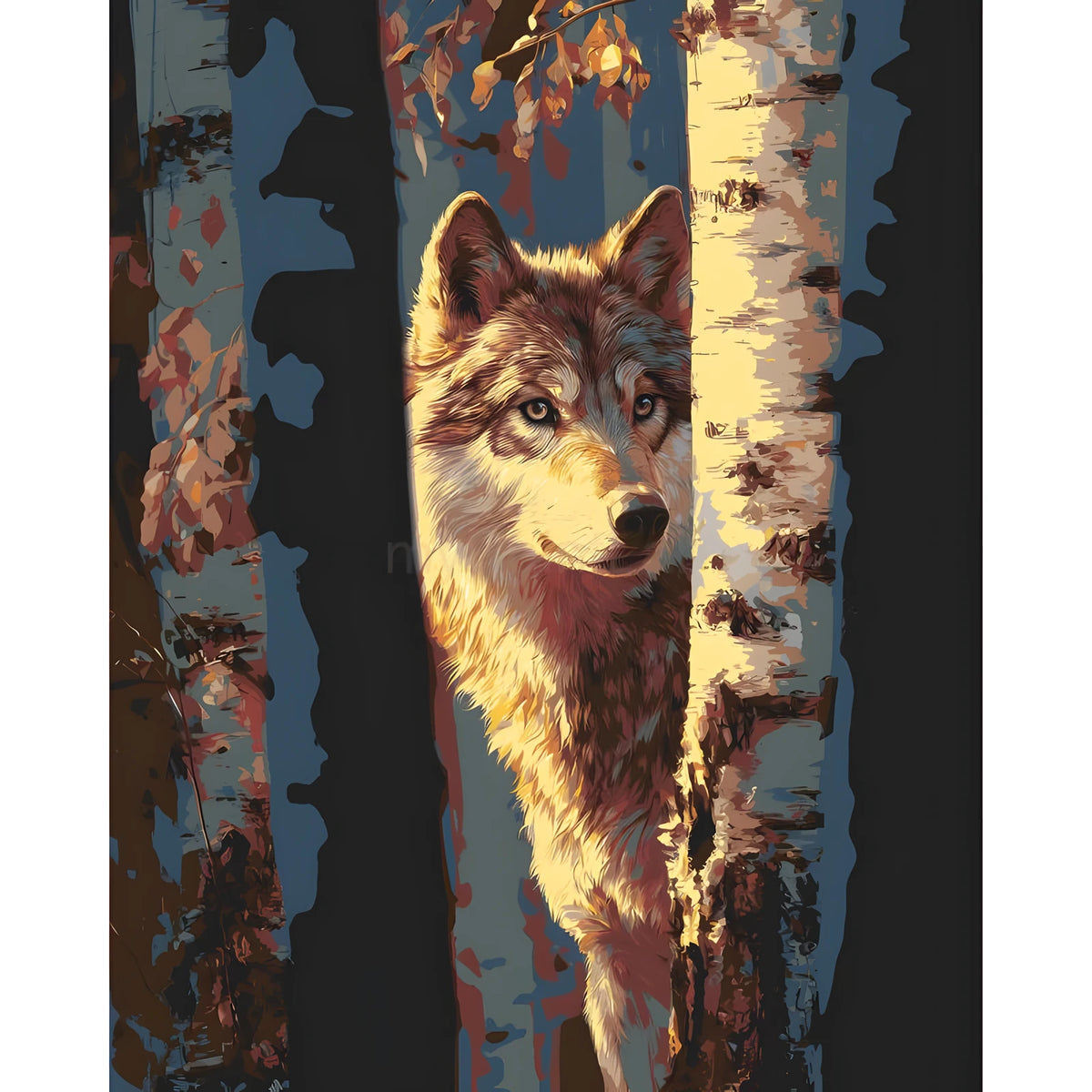 Painting by Numbers Wolf Motif for Adults