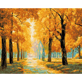 Painting by Numbers Pictures Autumn Alley