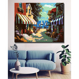Painting by Numbers for Adults Seaside Café
