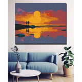 Painting by Numbers for Couple in Love on The Beach