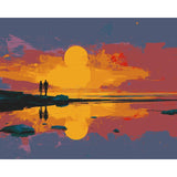 Painting by Numbers for Couple in Love on The Beach