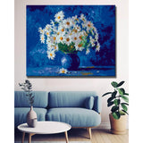 Painting by Numbers Flowers Daisies and Cornflowers