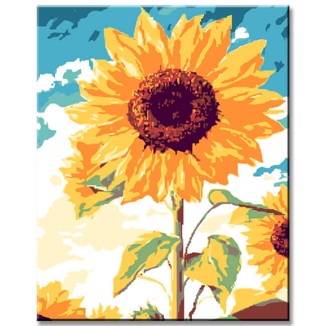 Paint by Numbers for Adults Sunflowers