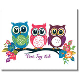 Painting by Numbers for Adults Animals Comic 3 Love Owls