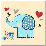Paint by Numbers Cartoon Elephant