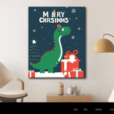 Painting by Numbers for Adults Christmas Village with Horse-Drawn Carriage