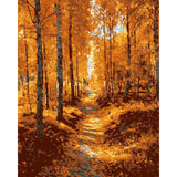 Painting by Numbers Golden Trees