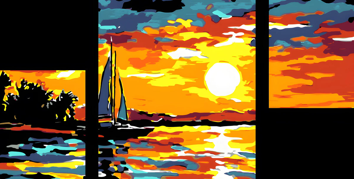 Painting by Numbers Fantasy World- 3-Panel (Triptych) -SS-099