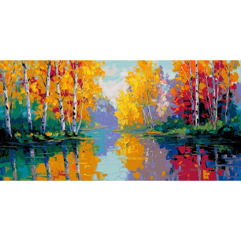 Painting by Numbers Plant Life Lake