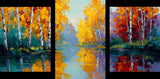 Painting by Numbers Plant World Lake- 3-Panel (Triptych)
