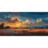 Painting by Numbers Landscape Orange