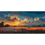 Painting by Numbers Landscape Orange