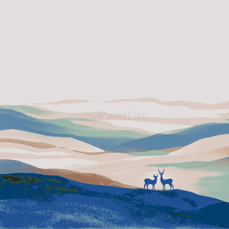 Paint by Numbers Purple Deer
