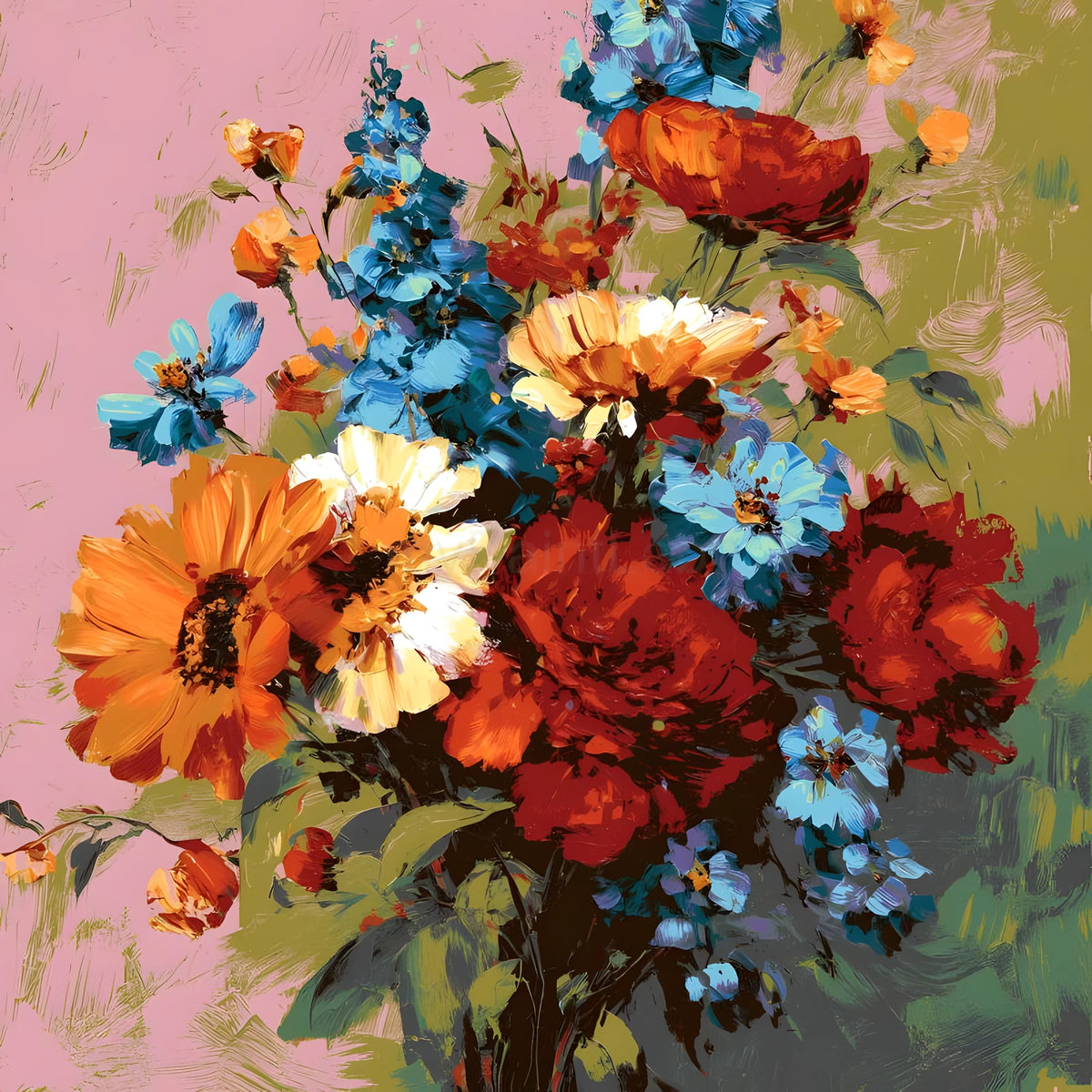 Painting by Numbers Flowers Bouquet